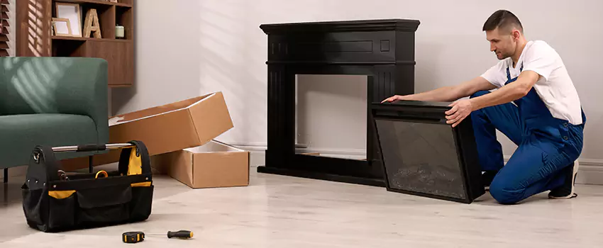 Old Rusted Metal Fireplace Repair And Replacement in West Fargo, ND